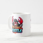 Tough Street Crab Graffiti Streetwear Design Kaffeetasse (Vorderseite Links)