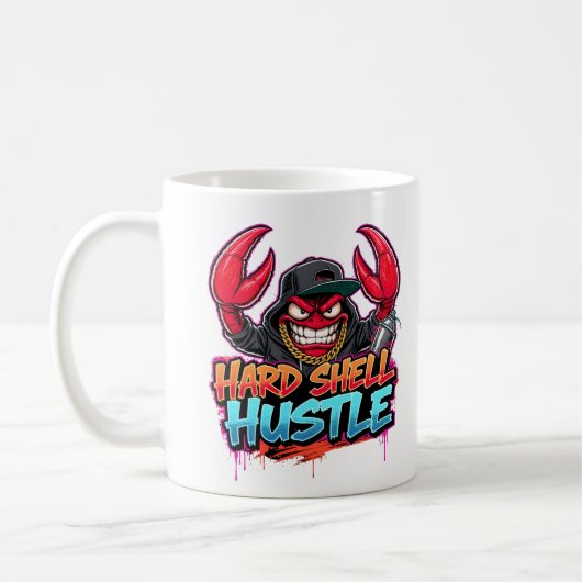 Tough Street Crab Graffiti Streetwear Design Kaffeetasse (Links)