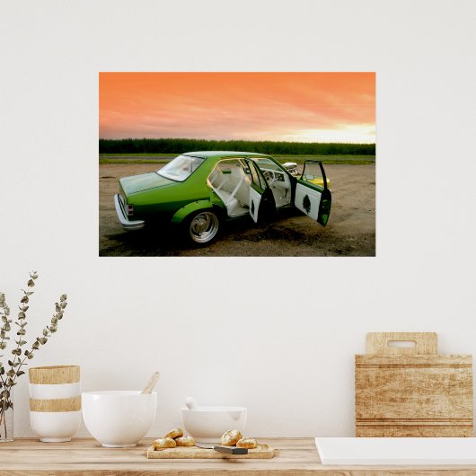 Tough Street Machine - Green Machine Poster (Küche)