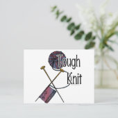 Tough Strick Postkarte (Stehend Vorderseite)