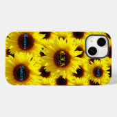 Tough Sunblumen Case-Mate iPhone Hülle (Rückseite (Horizontal))