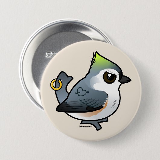 Tough Titmouse Button (Vorne & Hinten)