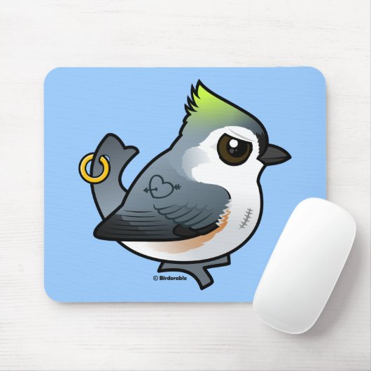 Tough Titmouse Mousepad (Mit Mouse)