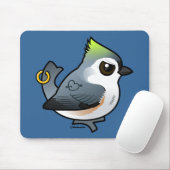 Tough Titmouse Mousepad (Mit Mouse)