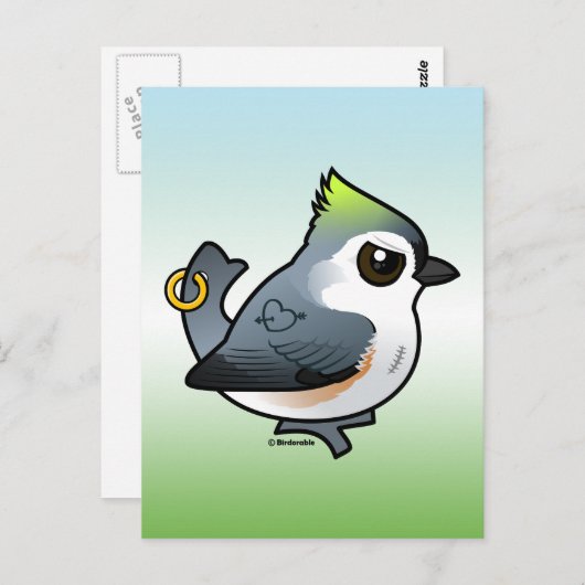 Tough Titmouse Postkarte (Vorne/Hinten)