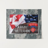 Tough Veteran 20. Ingenieur Brigade-Im Flugzeug Wandteppich (Vorderseite (Horizontal))