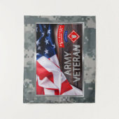 Tough Veteran 20. Ingenieur Brigade-Im Flugzeug Wandteppich (Vorderseite)