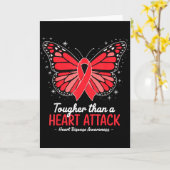 Tougher Than A Heart Attack Heart Disease Awarenes Karte (Gelbe Blume)