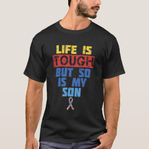 Toughes Leben Sohn Autismus-Bewusstsein-Shirt Mutt T-Shirt