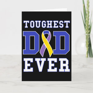 Toughest Dad Ever - Blasenkrebs-Bewusstseins-Schle Karte