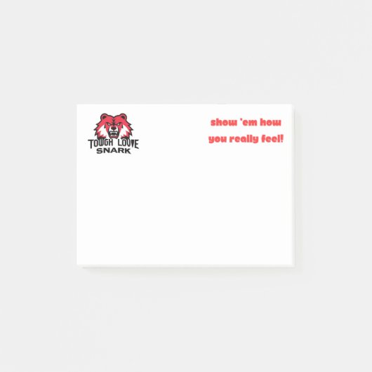 ToughLoveSnark-Show ihnen wie Sie sich wirklich fü Post-it Klebezettel (Vorderseite)
