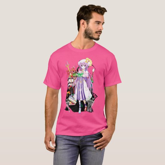Touhou-Projekt - Wissen in Patchouli T-Shirt (Vorne ganz)
