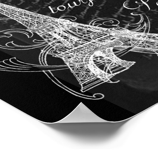 Toujours Paris Collage Art Poster (Ecke)