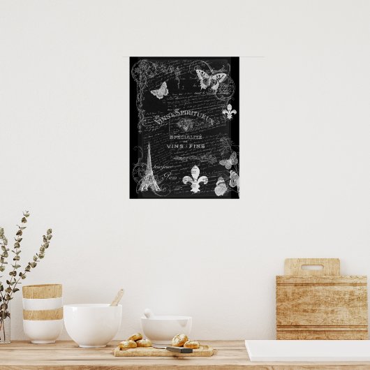 Toujours Paris Collage Art Poster (Küche)