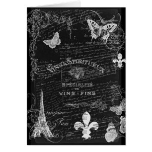 Toujours Paris Collagen-Kunst-Karte