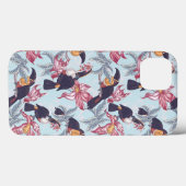 Toukane mit exotischen Blume Case-Mate iPhone Hülle (Rückseite (Horizontal))
