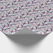 Toukane mit exotischen Blume Geschenkpapier (Ecke)