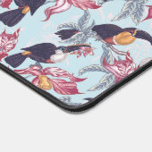 Toukane mit exotischen Blume Schreibtischunterlage (Ecke)