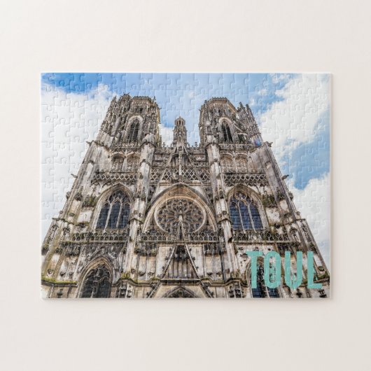 Toul St. Etienne Cathedral Frankreich Geschenk Puzzle (Horizontal)