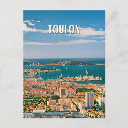 Toulon Foto Postkarte (Vorderseite)