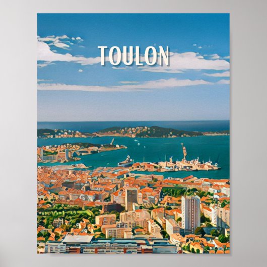 Toulon Foto Vintage Poster (Vorne)