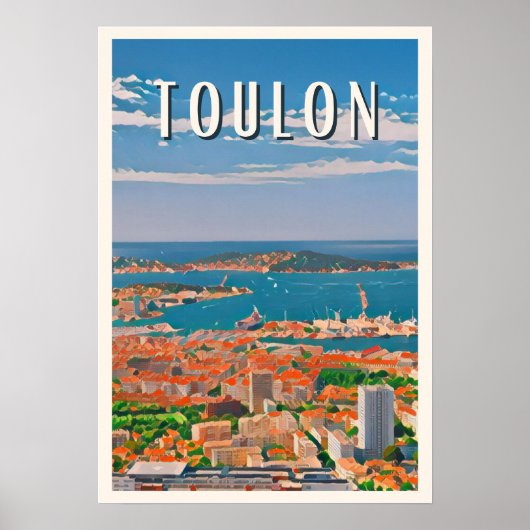 Toulon Foto Vintage Poster (Vorne)