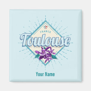 Toulouse City France Retro Violets Vintag Souvenir Magnet