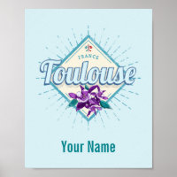 Toulouse City France Retro Violets Vintag Souvenir