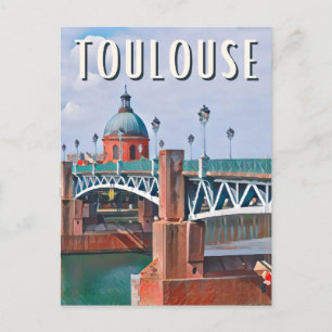 Toulouse Foto Vintage Postkarte