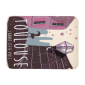 Toulouse France Cartoon Magnet (Horizontal)