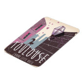 Toulouse France Cartoon Magnet (Linke Seite)