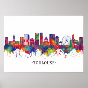 Toulouse France Skyline Poster