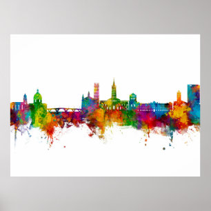 Toulouse France Skyline Poster