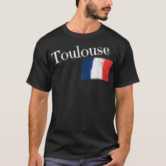 Toulouse Frankreich Flaggenstaat Französische Stad T-Shirt