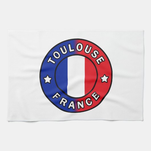 Toulouse Frankreich Geschirrtuch (Horizontal)
