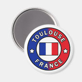 Toulouse Frankreich Magnet (Vorderseite/Rückseite)