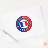 Toulouse Frankreich Ovaler Aufkleber (Umschlag)