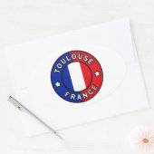 Toulouse Frankreich Ovaler Aufkleber (Umschlag)