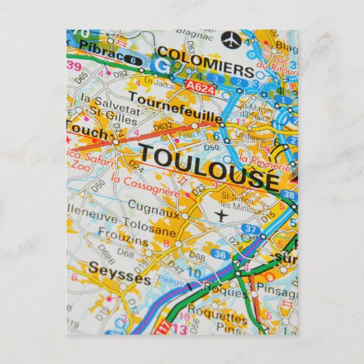 Toulouse, Frankreich Postkarte (Vorderseite)