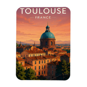 Toulouse Frankreich Reise Charme Magnet