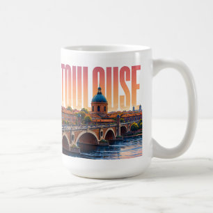 Toulouse Frankreich Reise Rosa Stadt Charme Kaffeetasse