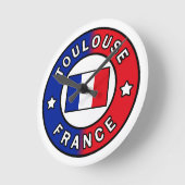 Toulouse Frankreich Runde Wanduhr (Winkel)