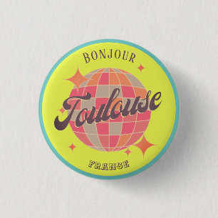 Toulouse Frankreich Stadt farbenfrohe moderne Acce Button