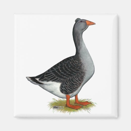 Toulouse Gose Tufted Magnet (Vorne)