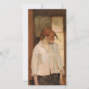 Toulouse-Lautrec - A Montrouge, Rosa La Rouge Dankeskarte