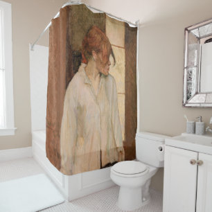 Toulouse-Lautrec - A Montrouge, Rosa La Rouge Duschvorhang