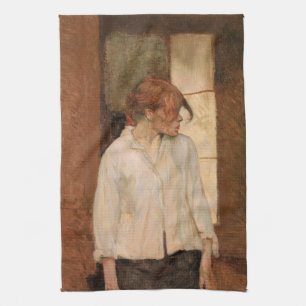 Toulouse-Lautrec - A Montrouge, Rosa La Rouge Geschirrtuch