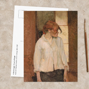 Toulouse-Lautrec - A Montrouge, Rosa La Rouge Postkarte