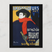 Toulouse-Lautrec Ambassadeurs Aristide Bruant Postkarte (Vorderseite)