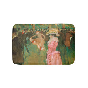 Toulouse-Lautrec - Auf dem Weg zum Tanz Badematte